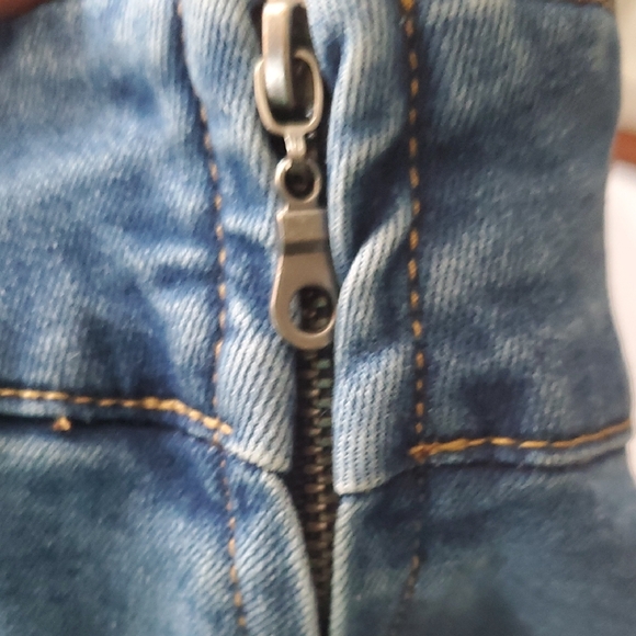 Forever 21 Blue Flare Wide Leg Jeans - Picture 13 of 15